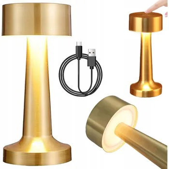 Lampička BEZDRÁTOVÁ LED STOLNÍ LAMPA, STMÍVATELNÁ USB STOLNÍ LAMPA PRO VENKOVNÍ POUŽITÍ