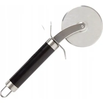 Kuchyňský nůž NŮŽ DO KROJENIA PIZZY KULATÝ OSTRY VÁLEČEK RADÝLKO NEREZOVÁ OCEL