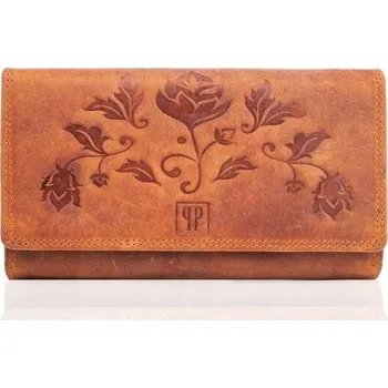 Peněženka Paolo Peruzzi kožená peněženka oranžová - dámská