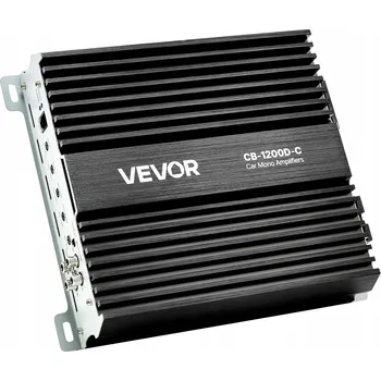 Zabezpečení domácnosti VEVOR Auto zesilovač 1200W Monoblok Třída D Chlazení a Ochrana