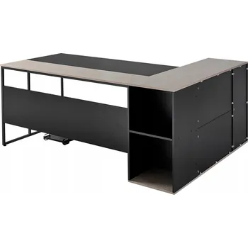 Obdélníkový psací stůl Vevor 180 x 135 x 75 cm černý