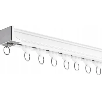 Obraz VEVOR Szyny Sufitowe 5.4MZ Stopu Hliník Hak Dzielący Pomieszczenie