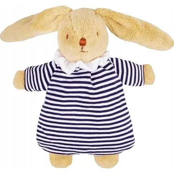 plyšák TROUSSELIER MĚKKÝ KRÁLÍČEK CHLUPATÝ S CHRASTÍTKEM PLYŠOVÁ HRAČKA 20 CM