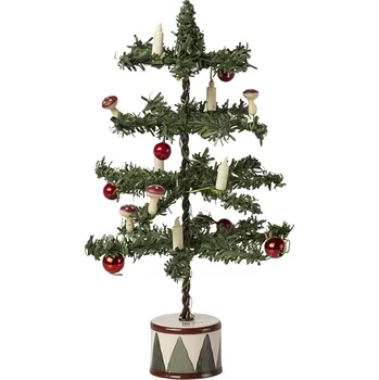 Bytová dekorace Maileg Vánoční stromeček se svíčkami na baterie 16 cm