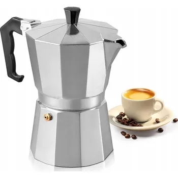 Kávovar HLINÍKOVÁ MOKA KONVICE ESPRESSO KÁVOVAR PRO 9 ŠÁLKŮ