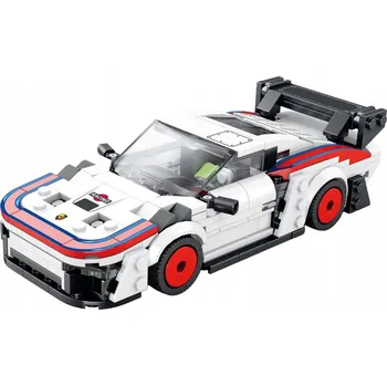 ostatní stavebnice Sada Stavebnice Sportovní auto bílé 346 dílů Otevírací střešní okno