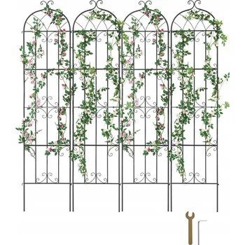 Obraz Kovová pergola Vevor s mřížkou, 180 cm