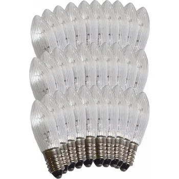 Žárovka Exihand Žárovka do vánočního svícnu čirá E10 3W 34V teplá bílá