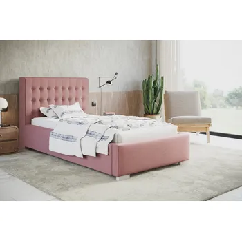 Postel Čalouněná postel BED 2 90x200 růžová