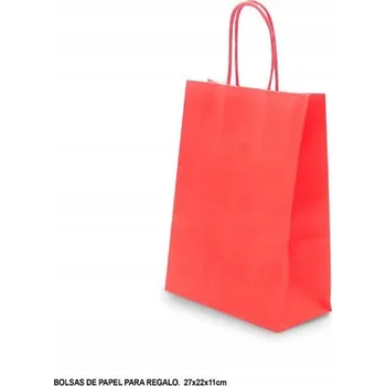 Ouda Party - 27 x 22 x 11 cm - Hnědá papírová taška