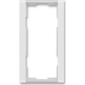 vypínač a zásuvka ABB Time dvojnásobný rámeček 2CHF010121A4001 bílý