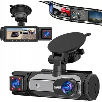 IP kamera 3-kanálová kamera do automobilová s přední, zadní a vnitřní kamerou 1080P