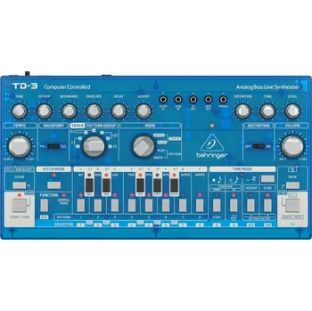 Klávesový nástroj Behringer TD-3 Syntetizátor Transparent Blue (Jako nové)