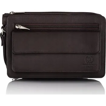 Kabelka Paolo Peruzzi pánská taštička do ruky T-26-BR hnědá