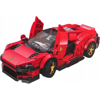 ostatní stavebnice Sada sportovních kostek Auto Sportovní Červené 306dílů