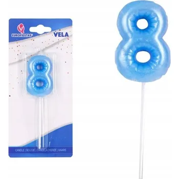 Svíčka Ouda Party - Svíčka ve tvaru balónku z hliníku - Modrá