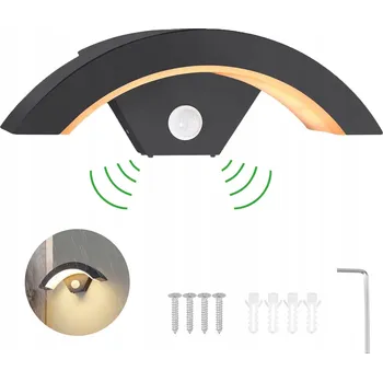 Nástěnné svítidlo Nástěnné svítidlo Bedee černé, integrovaný LED zdroj 18 W