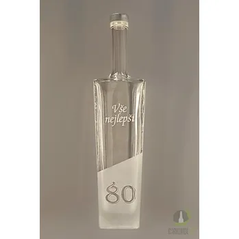 Pískovaná láhev Axel - 80 let