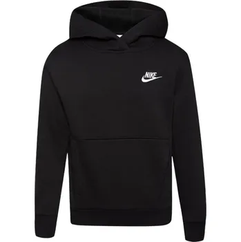 Dívčí mikina Fleecová mikina s kapucí Nike sport swear Club s