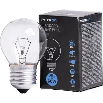 Žárovka Žárovka Patron pro vysoké teploty E27 60W P45 230V čirá (10//100)