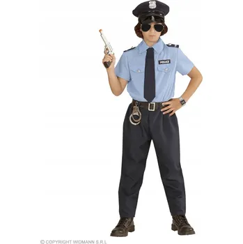 Karnevalový kostým Kostým Policisty Policejní Převlek Policie Uniforma 128