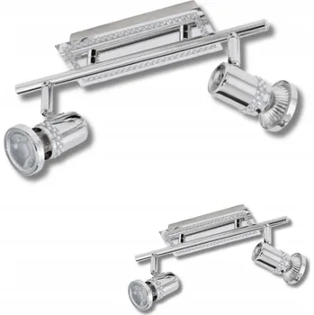 Stojací lampa Nowoczesna Lampa Wisząca 2 Głowice Eglo Bonares LED Křišťály