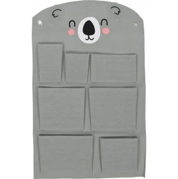 Úložný box Závěsný organizér/úložný prostor na hračky Home Styling Collection 72 x 45 cm, odstíny hnědé