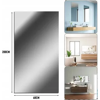 Zrcadlo ZRCADLO NÁSTĚNNÉ, SAMOLEPÍCÍ, 60 X 200 CM, SKLO, DO LOŽNICE, OBÝVACÍHO POKOJE