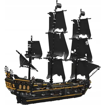 ostatní stavebnice Pirátská Loď černá stavebnice, 3180 dílů