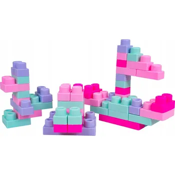 ostatní stavebnice Sada barevných měkkých stavebních kostek pro děti 3+ 56 dílů