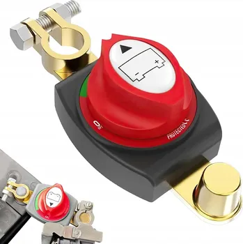 vypínač Vypínač proudu 12-48V 300A + svorky pro auta, obytné vozy a nákladní vozidla