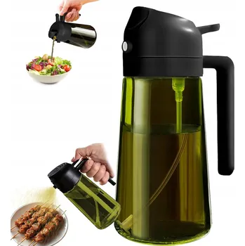 Obraz ROZPRAŠOVAČ DÁVKOVAČ OCETOVÉHO OLEJE 2V1 SKLENĚNÝ PRO VAŘENÍ A GRILOVÁNÍ