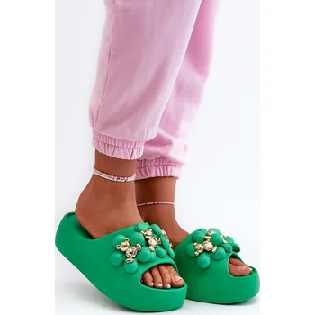 Dámské pantofle Pantofle model 198599 Step in style zelený 40/41