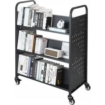 Knihovna Regál Vevor 51,5 x 122,5 x 122,5 cm, černý