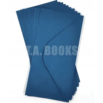 Obálka OBÁLKA DL OBÉLNÍKOVÁ 11 cm x 22 cm / 110 x 220 TMAVĚ MODRÁ 10 ks