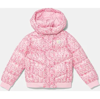 Dětská bunda Guess K5YL02.WEGY0.9BYA růžová 03X, vel. 105-112