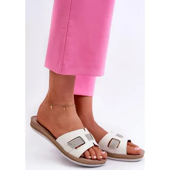 Dámské pantofle Pantofle model 198159 Step in style bílý 38