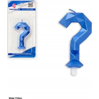 Svíčka Ouda Party - Modrá digitální kovová svíčka