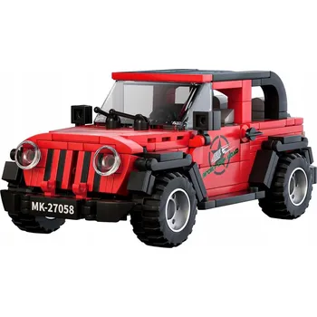 ostatní stavebnice Sada Kostek Autíčko 414ks. Červené