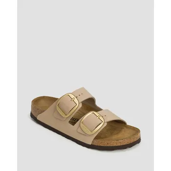 Dámská obuv Béžové Dámské Pantofle Birkenstock Arizona Big Buckle Lenb Narrow 1024064-beige