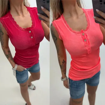 Tílko s krajkou GLOW Barva: Červená