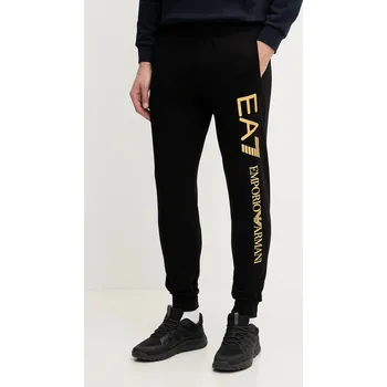 Bavlněné tepláky EA7 Emporio Armani AF13512.7M000571 černá 99X, vel. S