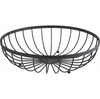 Kovový koš na ovoce černý