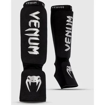 Chránič holeně pro bojový sport Chrániče holení a nártů Venum Kontact - Black/Silver Velikost: M