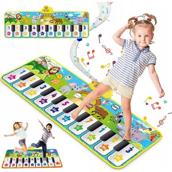 Hračka pro nejmenší Dětská podložka na tančení s hudbou a klavírem, interaktivní hra pro děti