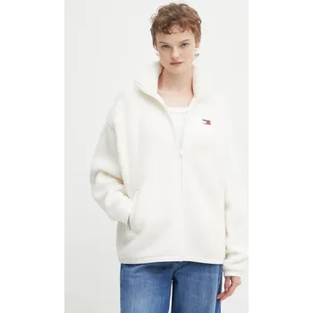 Dámská mikina Fleecová mikina Tommy Jeans DW0DW21596 béžová 01B, vel. XL