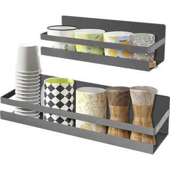 Zahradní nábytek Magnetický stojan na kořenky Uten do lednice, závěsný držák na kořenky bez vrtání, nástěnná police