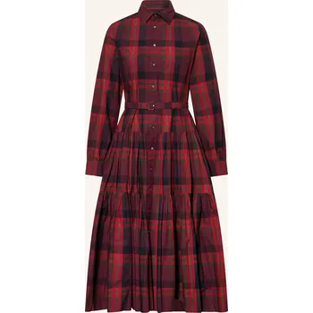 Dámská móda Polo Ralph Lauren Dámské Košilové Šaty, tmavě červená /...