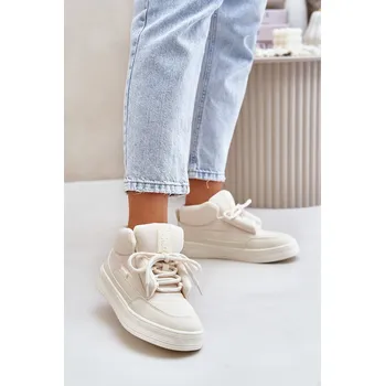 Dámské tenisky TENISKY SNĚHULE ZATEPLENÉ ŠNĚROVACÍ BIG STAR OO274A531 KRÉMOVÉ 41