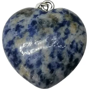 Přívěsek Sodalitové srdíčko velké 3 cm